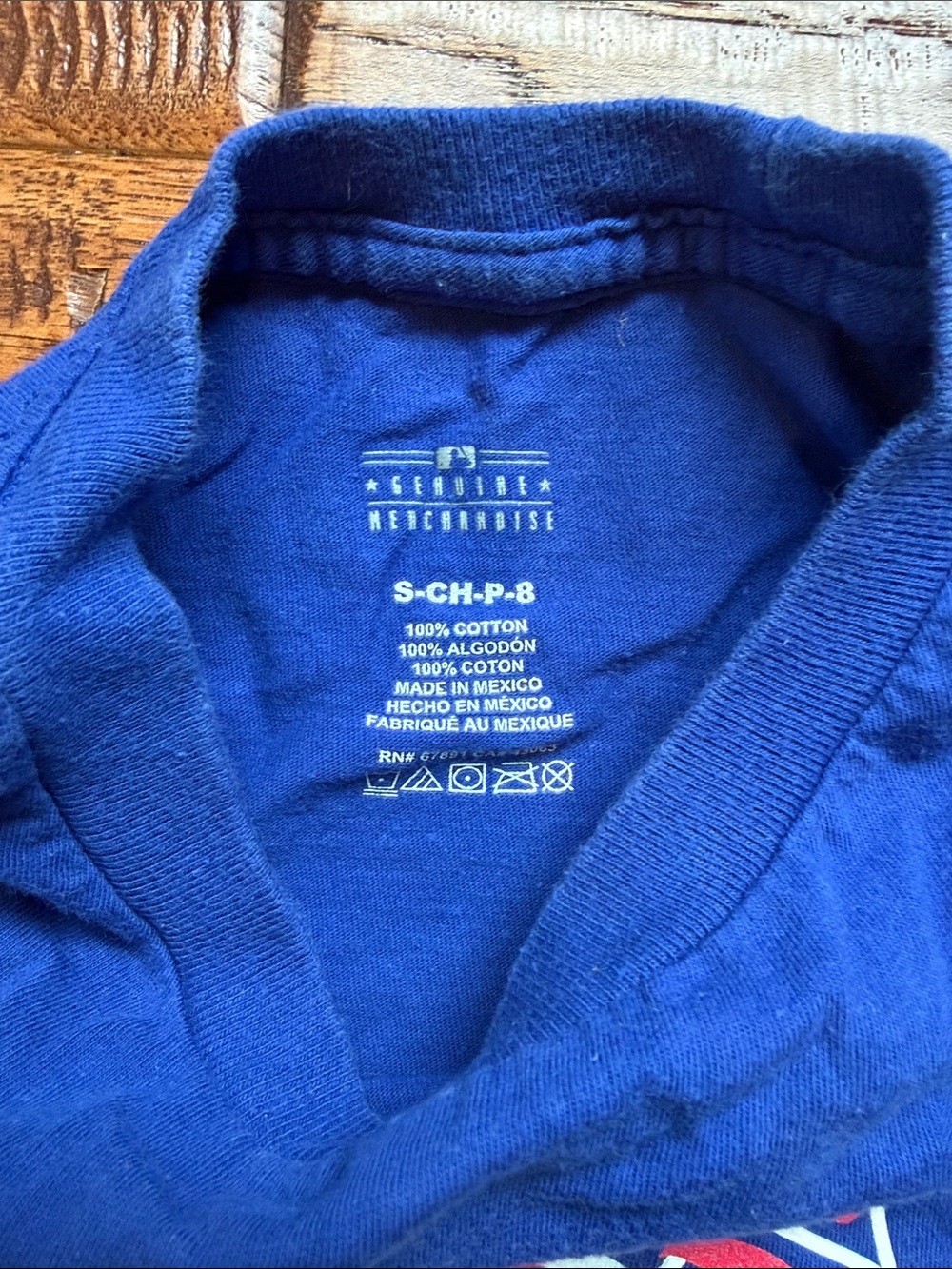 Chicago Cubs Logo Tee Shirt, Youth Small - Picture 2 of 5